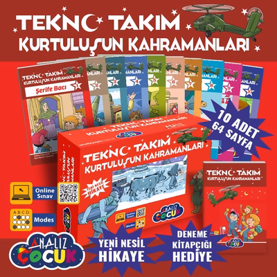 TEKNO TAKIM KURTULUŞUN KAHRAMANLARI 10'LU HİKAYE SETİ