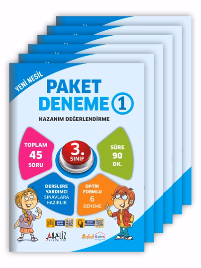 3.SINIF YENİ NESİL PAKET DENEME 6'LI
