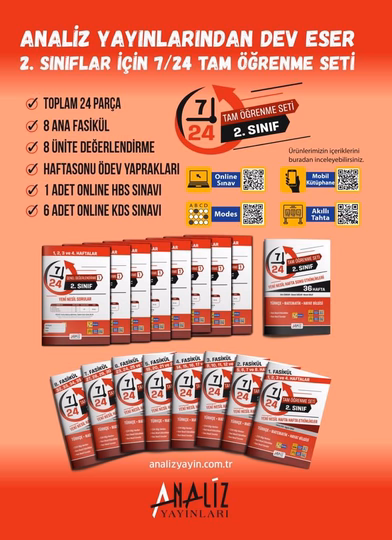2.SINIF 7/24 TAM ÖĞRENME SETİ